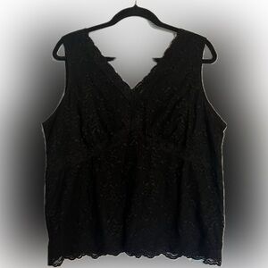 Lace sleeveless blouse